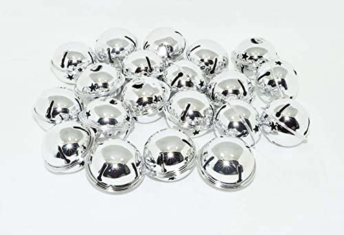Palmetto Housewares Glocke, 20 Stück, Durchmesser 4 cm, Stahlglockenoberfläche, galvanisiert, 20 Stück (Silber) Cover