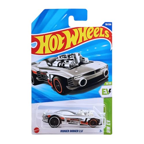 Image of Hot Wheels 1:64 Rodger Dodger 2.0 HW EV Ages 3 and Up 151 /250 (Grey)