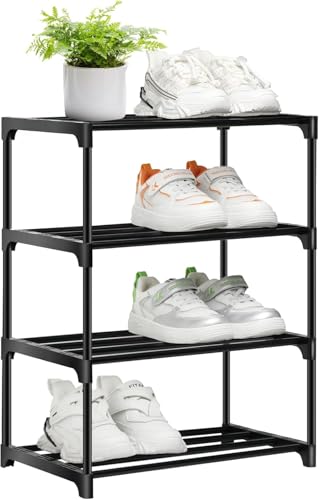 Image of VIPEK Plastic Book Shelf for Home | Portable Books Rack Storage Organizer for Bedroom & Study Room | Bookshelf Stand for Students & Kids | 2 Tier Shelf, Black
