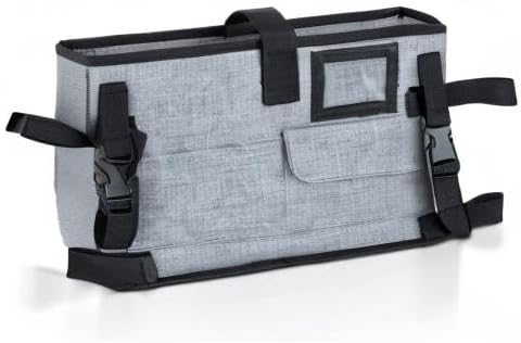 Miniatura 8 de Accesorios universales para caminantes para personas mayores, cesta de andador para caminante plegable, bolsa de andador con ruedas