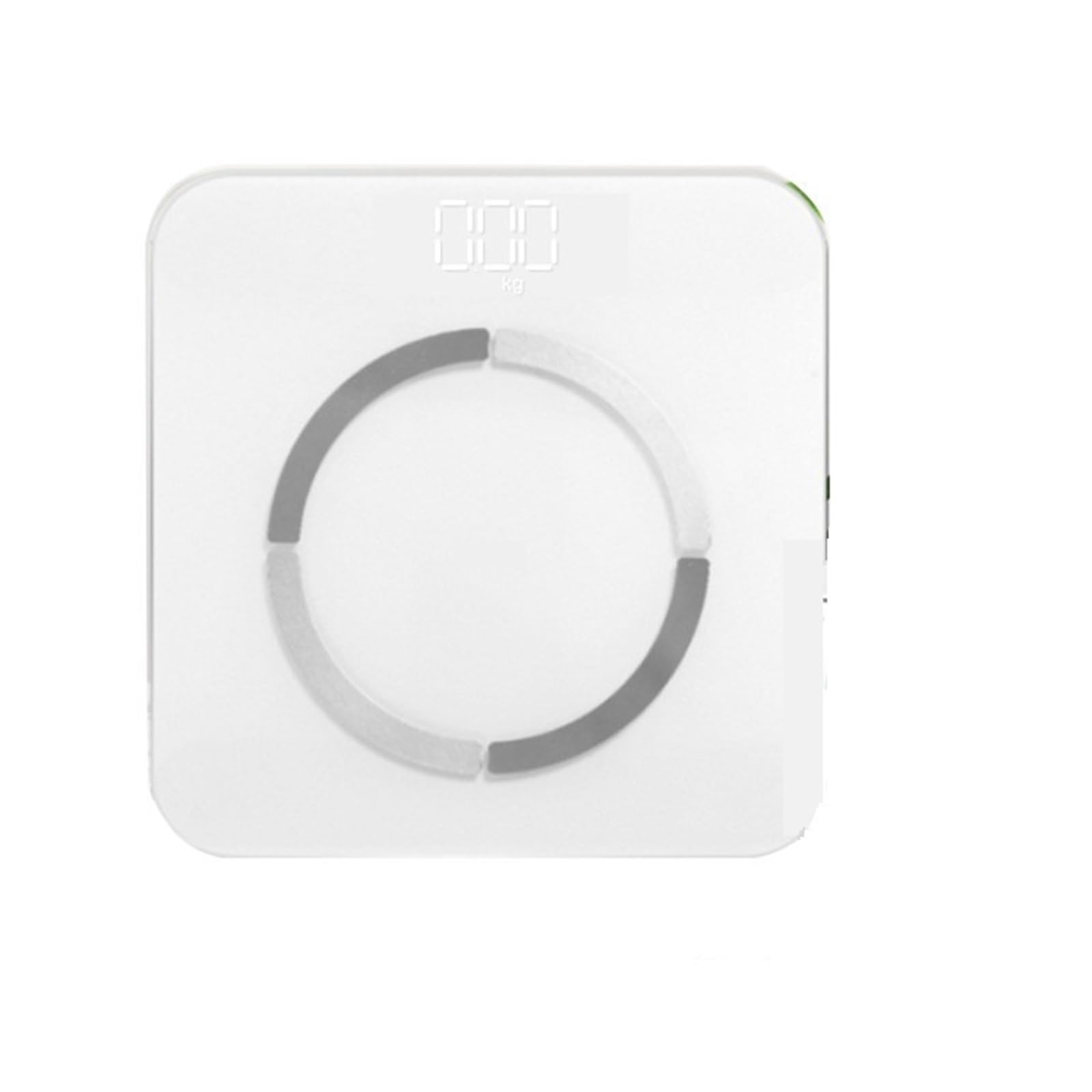 Báscula De Peso Con Carga USB, Báscula De Grasa Corporal Inteligente, Báscula Electrónica Bluetooth, Herramienta De Medición De Grasa, Báscula De Suelo(White B)