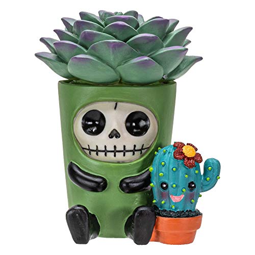 Furrybones Summit Collection Echy Figurine Decorative Signature Skeleton In Succulent Cactus Plant Costume 3 Inch Tall Collectible Statue #TOP3