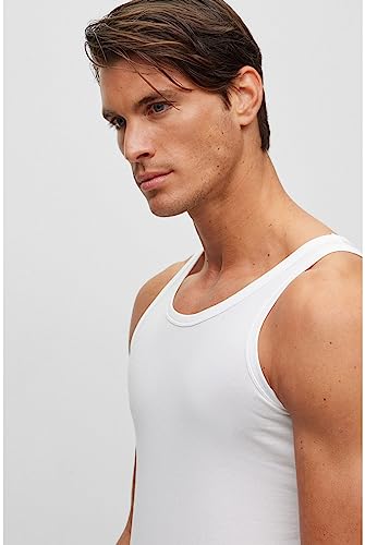 Boss Para Hombre. 50475291 Sets De 2 Camisetas Sin Mangas Blanco (S), Homewear, AlgodóN, Sin Mangas / Tirantes - 4