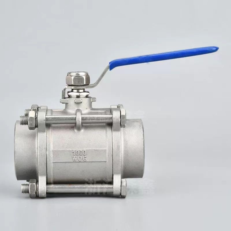 Vanne à bille trois pièces DN65 acier inoxydable 304 filetage 3/4 - 3