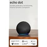 Echo Dot (Última generación) | Altavoz inteligente wifi y Bluetooth, con sonido más potente y de mayor amplitud | Antracita, con Acceso Anticipado a Alexa+