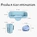 Hair Washing Station for Kids and Teens,Tear-Free Shampoo Buddy with Neck Support for Sink or Bathtub Station Includes Washing Pad and Easy-Pour Cup (Blue)