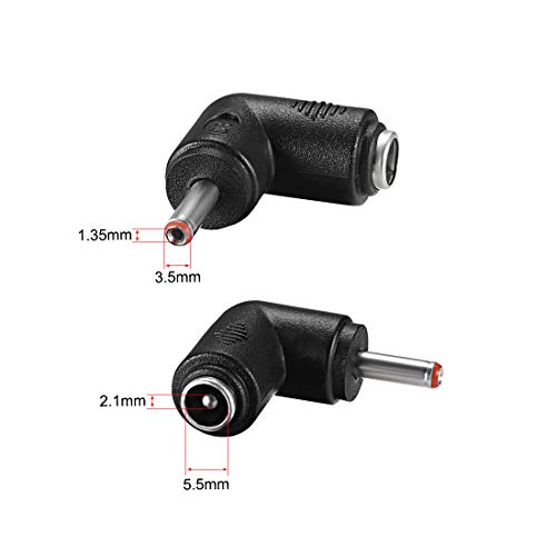 uxcell 5 adaptadores de conector de alimentación DC miniatura 2