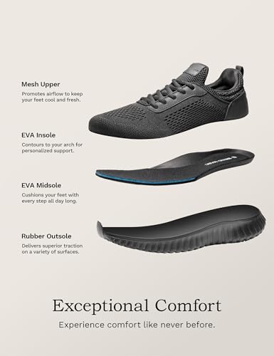 Bruno Marc Men's Non Slip Work Shoes,Black,9 - image 7