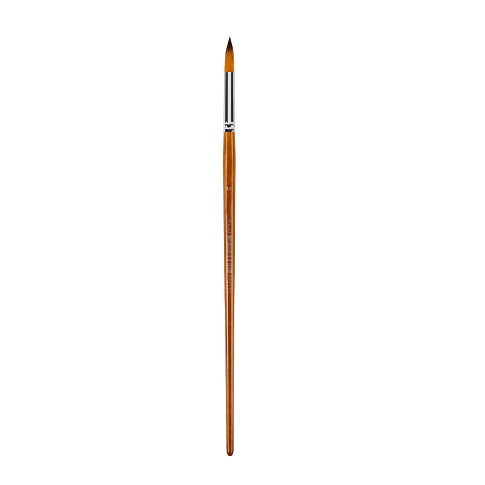 Various Head Design Art Brush For Canvas Techniques Flat/Fan/Round Shaped Tip Wood Handle Painting Tool Brush Painting For Workshops