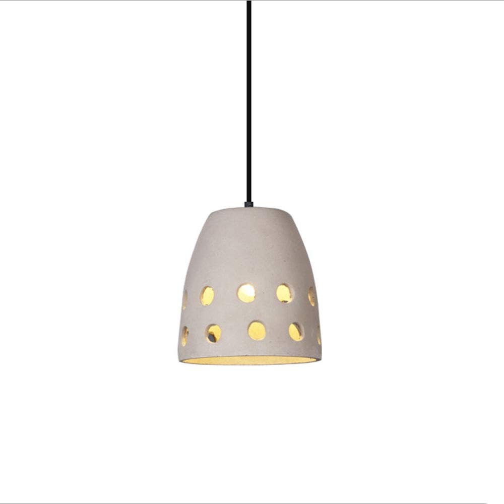 Lustre en ciment rétro style nordique à tête unique pour cuisine et salon