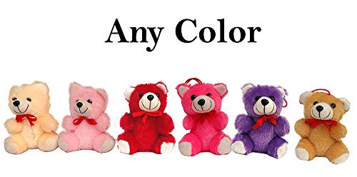TIED RIBBONS Valentine Gift for Girlfriend Wife Girls Women - Romantic Teddy Bear Card Pendant and Artificial Golden Rose Flower with Box Hamper,Silk 9 418VpCsoNiL