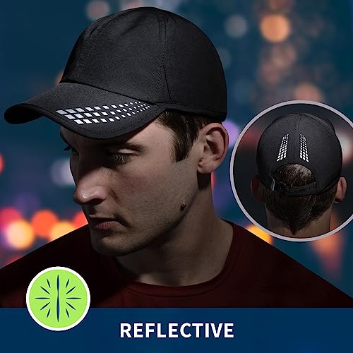 Image of TrailHeads Men's Running Hat with UV Protection | Quick Dry Sports Hats for Men | UPF 50 Hats | Summer Hats for Men