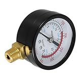 ABOOFAN Vertikales Manometer für Luftkompressor, pneumatisches Werkzeug, pneumatische Verbindung, präzise Messung, einfache Installation