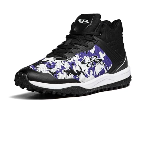 Boombah Viper Pureknit Men's Turf Mid Shoes - Digital Camo - Multiple Color Options - Multiple Sizes