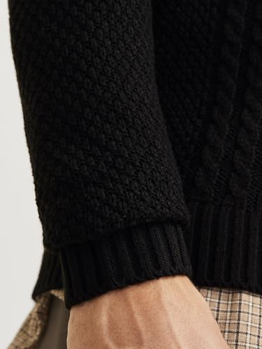 Jersey de punto hombre JACK JONES Jjcraig Knit Half Zip con acabados elásticos premium 5