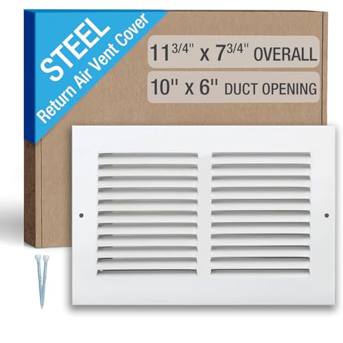 Hoovate Return Air Grille HVAC Vent Cover for 10 x 6 Inch Duct Opening