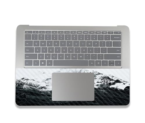 Image of MightySkins Carbon Fiber Skin Compatible with Microsoft Surface Laptop Studio 2 (2023) Full Wrap Kit - Mountain Waves | Protective Durable Textured Carbon Fiber Finish | Made in The USA