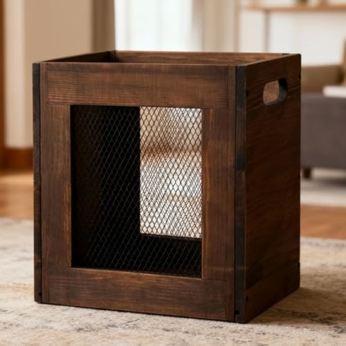 Kathfly 4.5 Gallon Wooden Trash Can