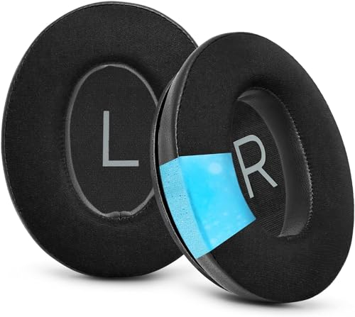 Ear Pads Replacement for Bose QuietComfort 45 (QC45), Cooling Gel Upgraded Ear Cushions for Bose QC 45 Over-Ear Headphones, Earpad Replacement Parts with Noise Cancelling Foam (Black)