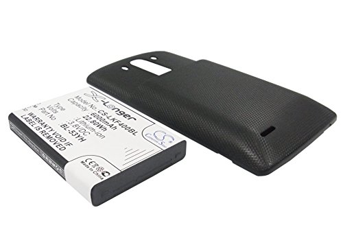 TECHTEK Batería 6000mAh Compatible con [LG] D830, D850, D850 LTE, D851, D855, D855 LTE, D855AR, D855K, D855P, F400, G3, LS990, LS990 VS985 sustituye BL-53YH