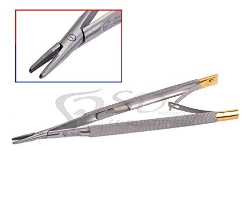 Nadelhalter Castroviejo Mikro Gerade TC Hartmetall Instrument SD 14 cm