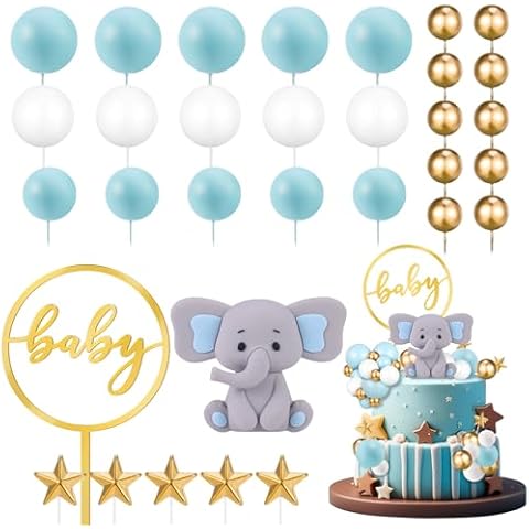 Radsocken Baby Shower Cake Decorations Set Cover