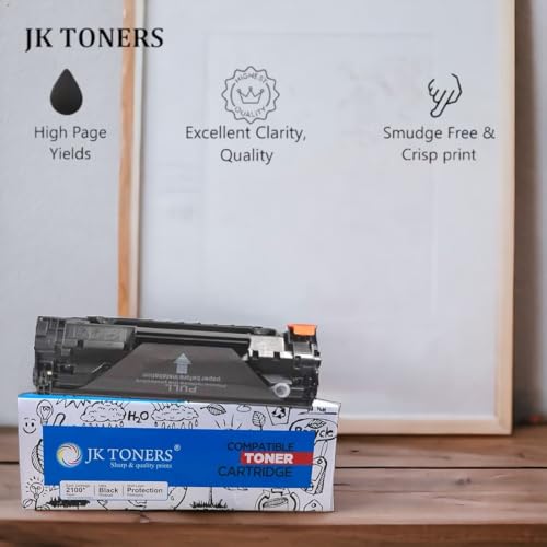 Image of Jk toners 36A / CB436A Toner Cartridge Compatible with HP P1505 P1505n M1522nf M1522n M1120n M1120 | High Page Yield - 1500 (CB436A / 36A)
