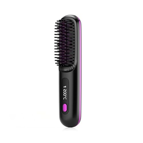 SWZEC Flown Go Brush Pro - Short Hair that Looks Salon-Perfect in Under 2 Minutes.(Black)