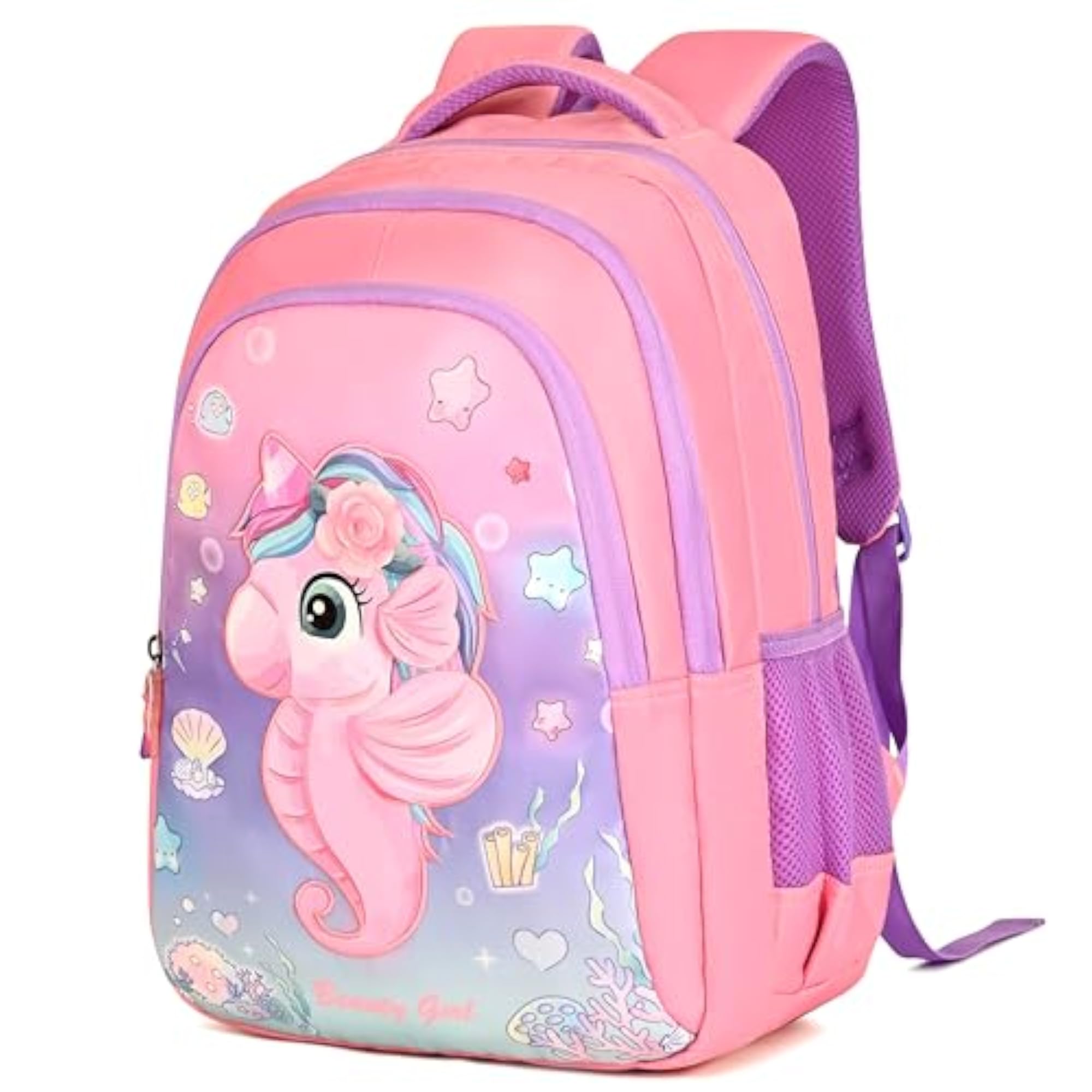 BY HOTSHOT Seahorse School Bag for Kids
