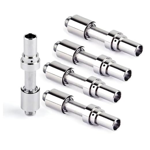 5 Pack 510-Thread Cartridges, Ceramic Coil Tank, Refillable CBD Atomizer, E-Cig Atomizer, No Nicotine (0.5 ml)