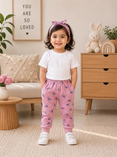 Image of superminis Printed Cotton Pyjama /Pants for Baby Boys and Baby Girls | Pack of 3 (Multicolor Designs)