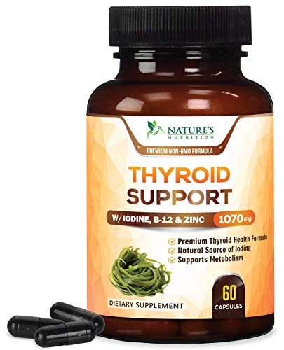 Thyroid Support Supplement with Iodine - Metabolism, Energy and Focus Formula - Made