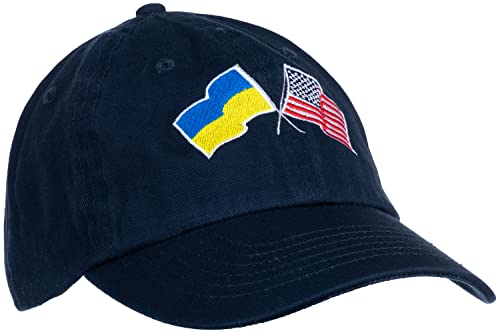 Image of Ann Arbor T-shirt Co. American Friendship Nations Flag Baseball Low Profile Dad Hat for Men Women