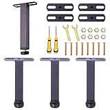 HongYanYEU 4 Pieza Patas para Muebles Somier Regulables, 18 cm Patas para Somier Universales Cama de T sin Taladrar, Patas Sofa de Mesa Mueble BañO, Pies para Muebles