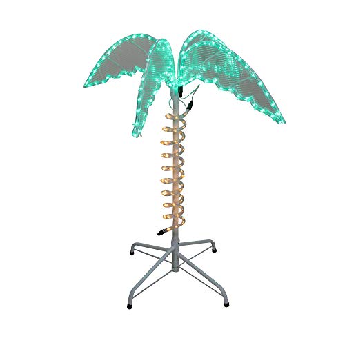 LED Palm Tree Rope Light Outdoor Decoration - 2.5' - Green and Clear Lights