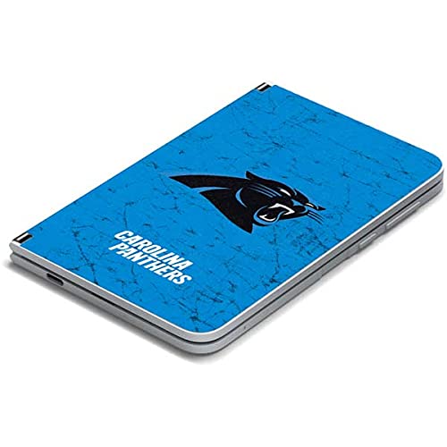 Skinit Tablet Decal Skin Compatible with Surface Duo - Officially Licensed NFL Carolina Panthers Distressed Alternate Design