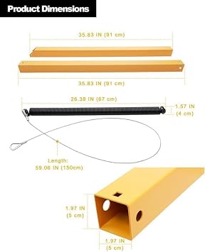 Trailer Gate Lift Assist, Compatible with Utility Trailer Ramp and Tailgate