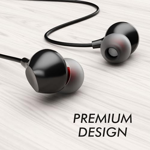 Kratos Type C Earphone with 13 mm Driver, Tangle Free 1.2 Mtr Nylon