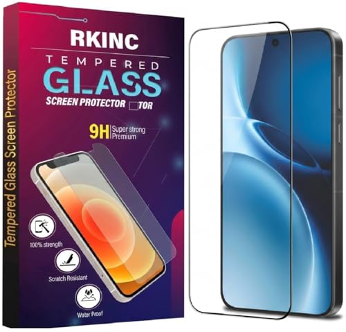 Image of RKINC Tempered Glass for CMF Phone 1 (6.67 Inch) Military Grade Gorilla Screen Guard Protector | With Installation Kit | Edge to Edge Coverage | Black