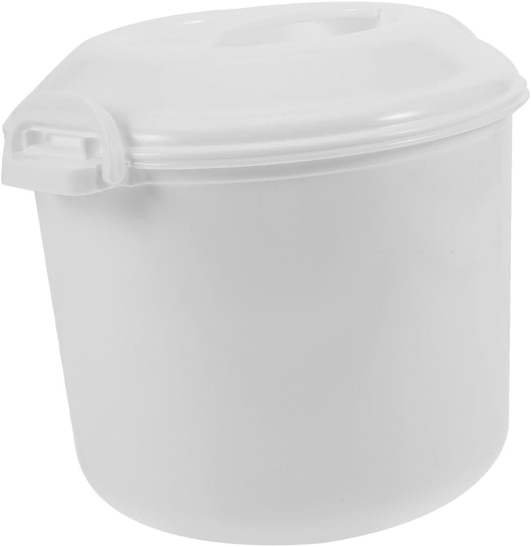 Microwave Rice Cooker with Lid for Cooking Rice Pasta Vegetables Portable Easy to Use for Quick Family Meals Maintains Freshness Effortless Cleaning