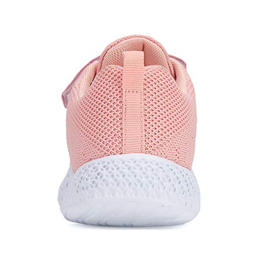 Casbeam Kids Breathable Sneakers Mesh Lightweight Easy Walk Casual Sport Strap Athletic Running Shoes For Boys Girls 050 Pink 26 #TOP4