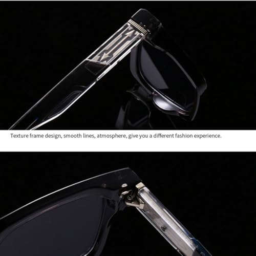 Lunettes de soleil classiques rivetées punk vintage tendance