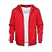 HEROMEN Coco Miguel Hoodie,Suéter De Terciopelo Acolchado para Adultos/Niños Disfraz De Cosplay,Red(Thin)-110cm