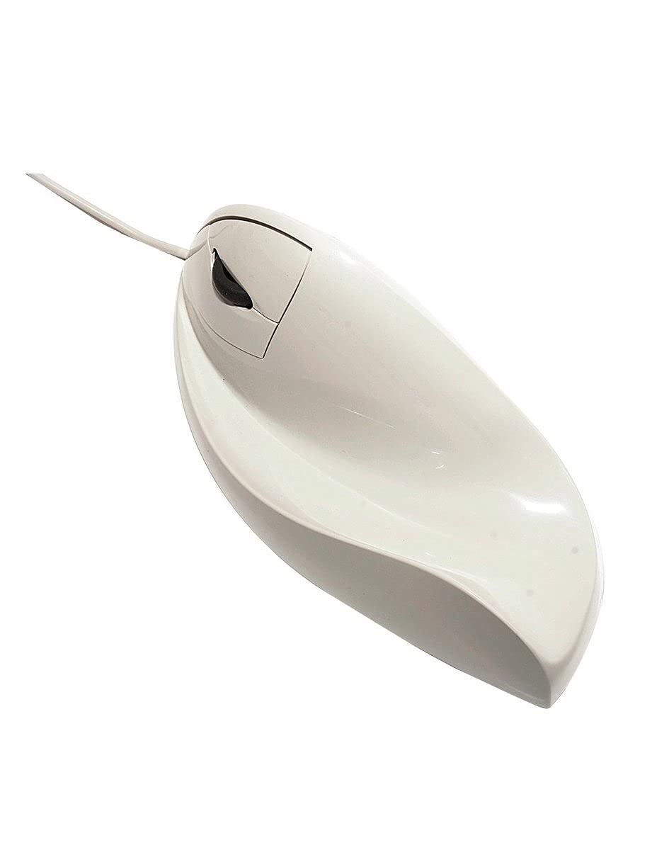 ACP Ergonomic Quill Mouse Pc and Mac Left Hand White 0270-0030