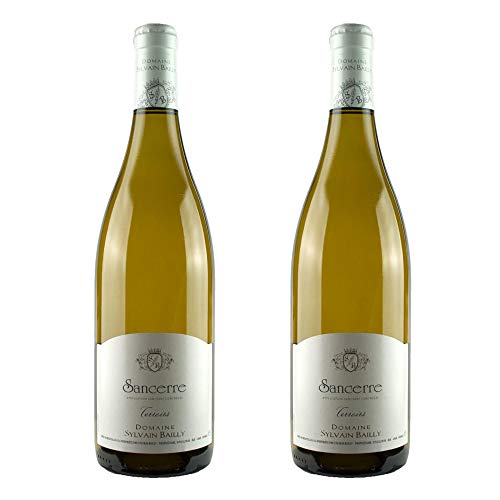 Domaine Sylvain Bailly Sancerre | 2 x 75cl Bottles | Loire Valley Sauvignon Blanc | 13% ABV | French White Wine | Citrus Gooseberry & Mineral Notes