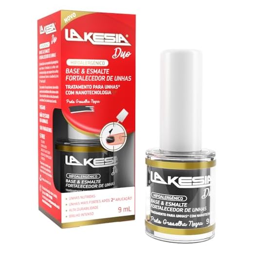 Lakesia Duo Preto Groselha Esmalte Genomma 9ml