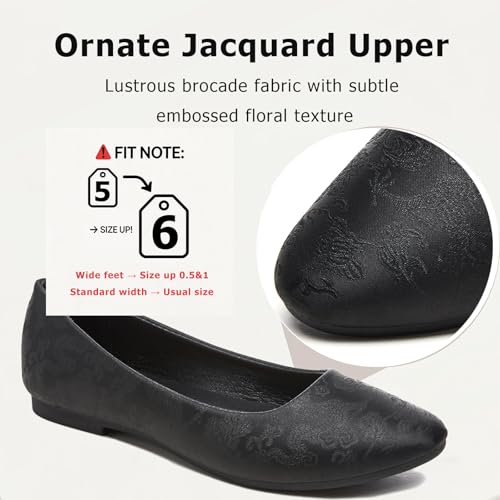 Image of Women's Ballet Flats Shoes Comfortable PU Leather Dress Slip on Shoes Teacher Business Casual