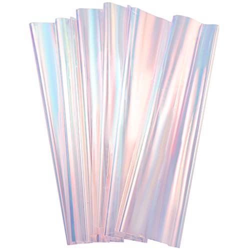 30 Blatt Irisierende Folie, 60 * 50cm Geschenkfolie Transparent für Valentinstag Hochzeit Blumenstrauß Cover
