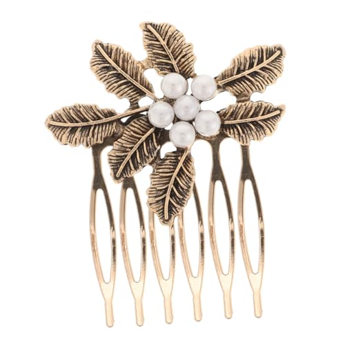 TOGEVAL レトロデザイン アロイ製ヘアコーム 結婚式用髪飾り 花嫁のためのヴィンテージツリーバックル サイドコーム レディースパーティー