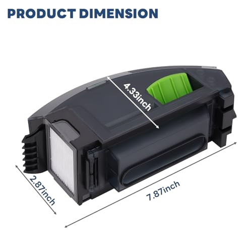 Image of Dust Bin Box for iRobot Roomba i3 i3+ i4 i4+ i6 i6+ i7 i7+ i8 i8+ E5 E6 E7 J7 Vacuum Cleaner - Waste Dustbin Box Replacement Accessories Spare Parts with Automatic Dirt Disposal